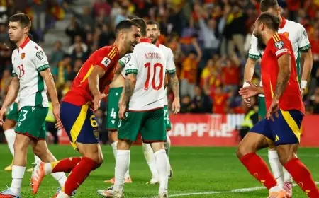 إسبانيا تسحق بلغاريا برباعية وتواصل تألقها في تصفيات كأس العالم