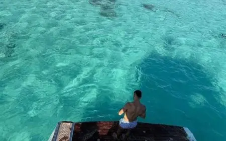 استجمام محمد صلاح في الجونة بعد تأهل مصر لمونديال 2026