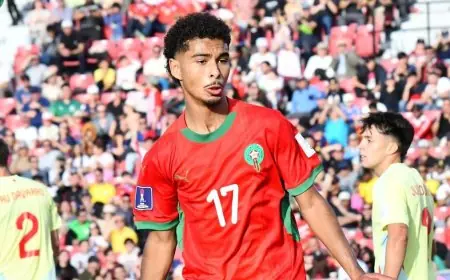 رد قوي من نجم المغرب على لافتها فرنسا بعد نصف نهائي مونديال الشباب