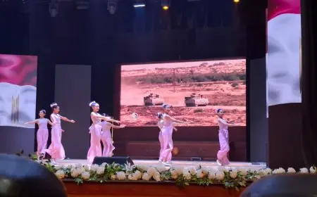 وزارة الشباب تحتفل بانتصارات أكتوبر في قاعدة محمد نجيب العسكرية