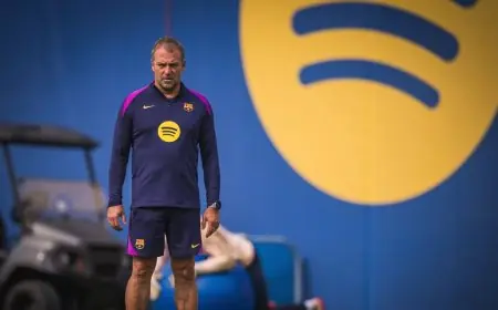 هانزي فليك ولاعبو برشلونة يعبرون عن استيائهم من مباراة فياريال في ميامي