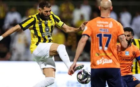 أهداف وملخص مباراة الفيحاء ضد الاتحاد في دوري روشن السعودي