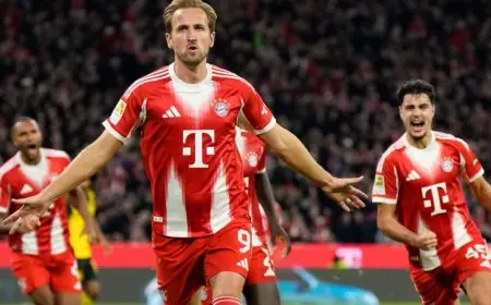 هاري كين يواصل تألقه ويحرز المركز الثالث كأقوى هجوم في البوندسليغا