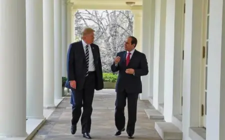 الرئيس السيسي يعرب عن شكره لترامب لدعمه في جهود وقف الحرب