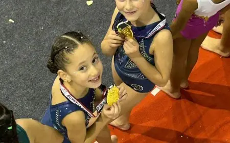 ليلى وليليا محمد طارق تتألقان بـ ذهبية كأس مصر للجمباز وترسمان طريق التوهج