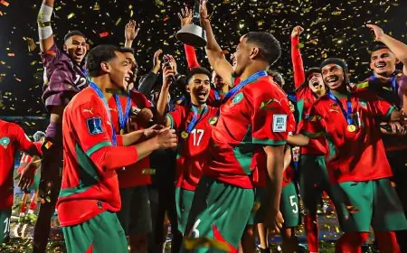 منتخب الشباب المغربي يدخل التاريخ بتحقيقه لقب بطل كأس العالم لأول مرة