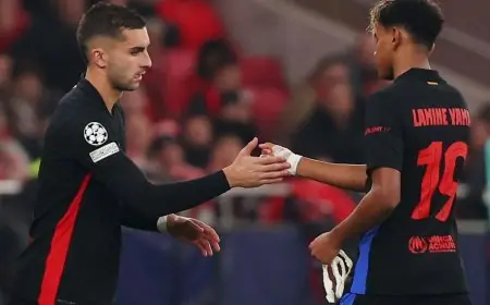 توريس يعود لتشكيلة برشلونة وسط غياب كريستنسن في مواجهة أولمبياكوس