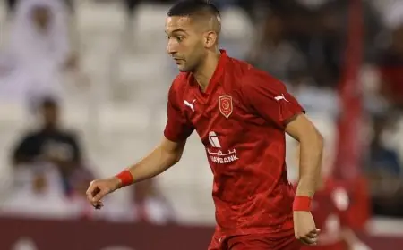 صفقة انتقال مجاني: الوداد يتعاقد مع النجم المغربي حكيم زياش لتعزيز صفوفه