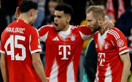 انتصار كبير لبافاريا بايرن ميونيخ يمطر شباك بروج برباعية نظيفة في مباراة مثيرة