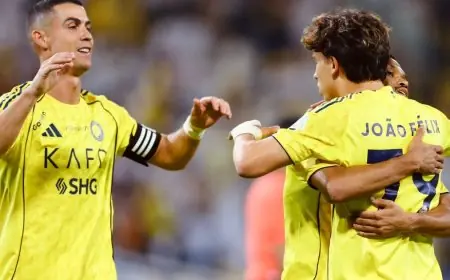 أنجيلو يتألق ويتفوق على جواو فيليكس وكريستيانو رونالدو في مواجهة النصر والحزم