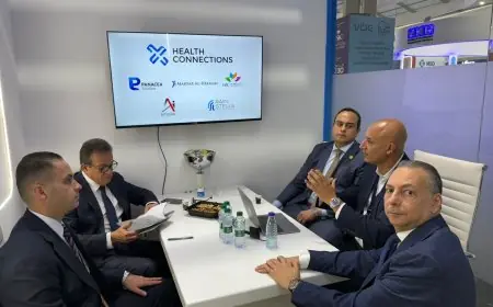 وزير الصحة يلتقي ممثلي E-Health وRain Stella في ملتقى الصحة العالمي 2025 لتحسين الرعاية الصحية