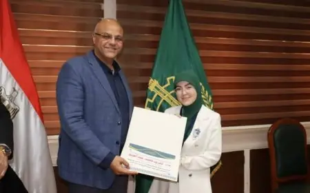 محافظ القليوبية يحتفي بتكريم بسملة وتغريد لفوزهما في تحدي القراءة العربي