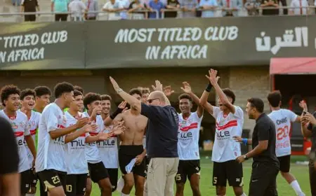 فوز زمالك 2009 على عزل المحلة في الجولة العاشرة لبطولة الجمهورية للناشئين