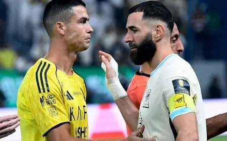 بنزيما وعوار يقودان الاتحاد للتفوق 2-1 على النصر في الشوط الأول