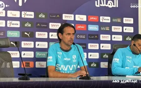 إنزاغي يؤكد صعوبة مواجهة الشباب ويعلن عن مشاركة سالم الدوسري في التدريبات مع الفريق