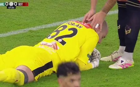 أهداف وملخص مباراة الأهلي والرياض في دوري روشن السعودي (1-1)