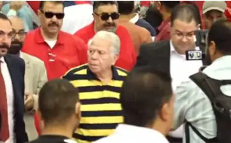 حسن حمدي يُشارك بصوته في انتخابات النادي الأهلي التاريخية