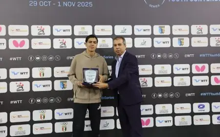 أشرف حلمي يؤكد: مستقبل واعد لمصر في تنس الطاولة بفضل الجيل الجديد