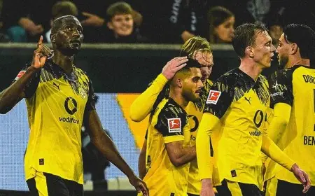 دورتموند يفوز بصعوبة على أوغسبورغ وسيرهو غيراسي ينهي صياماً طويلاً عن التسجيل