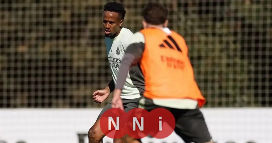 ميليتاو يتعافى ويعود لتدريبات ريال مدريد بعد إصابته في الديربي