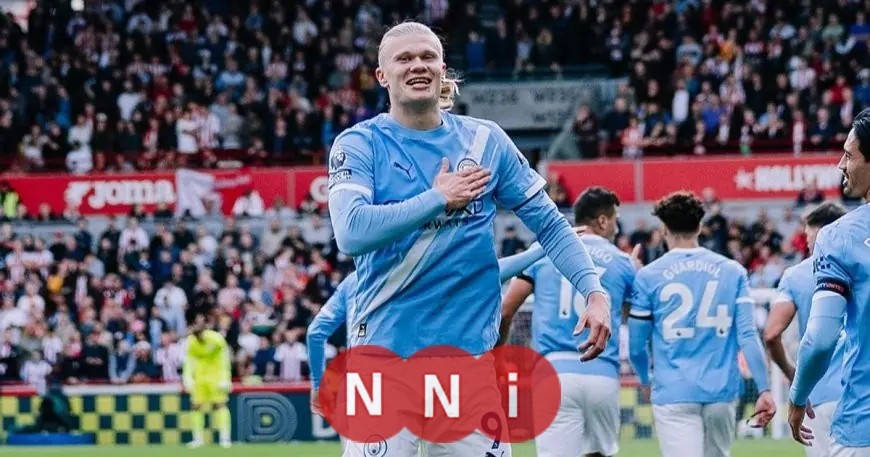 هالاند يتألق ويحسم فوز مانشستر سيتي على برينتفورد للتقدم في الدوري الإنجليزي