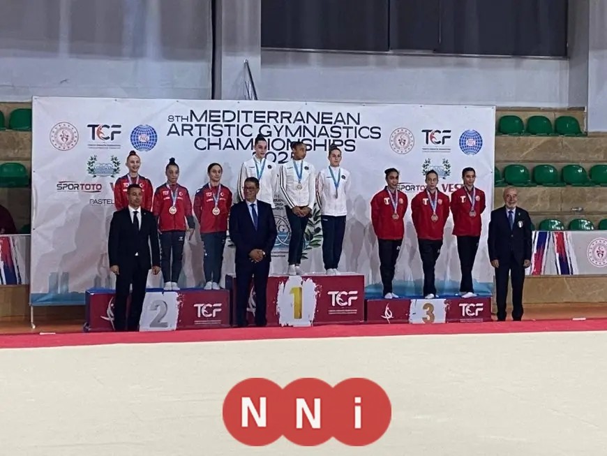 تهنئة وزير الرياضة لمنتخب الجمباز بفوزه بذهبية بطولة البحر المتوسط للناشئين