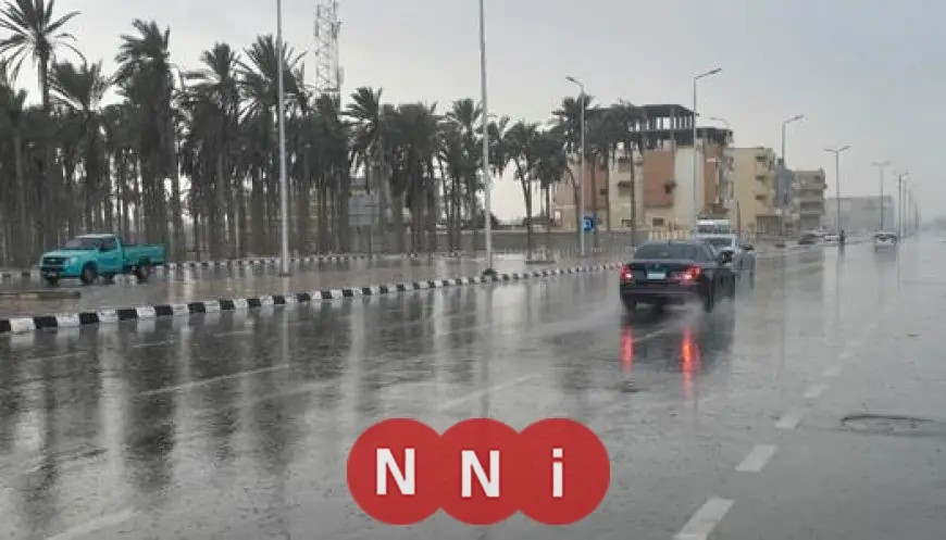 استمرارية هطول الأمطار بشكل متفاوت على السواحل الشمالية وشمال الوجه البحري