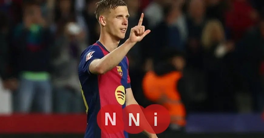 برشلونة يعلن إصابة أولمو في عضلة الساق وتزايد القلق حول مشاركته في الكلاسيكو المرتقب
