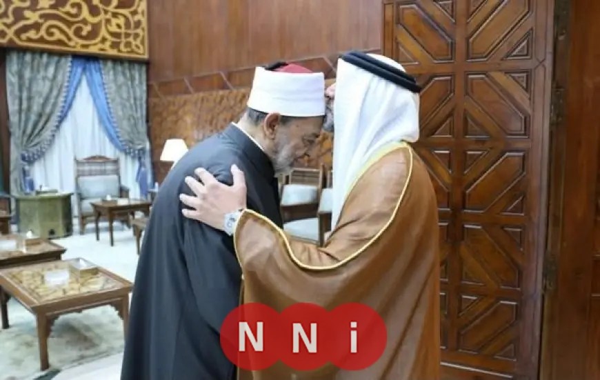 احتراماً وتقديراً: سفير الإمارات الجديد بمصر يقبل جبهة شيخ الأزهر