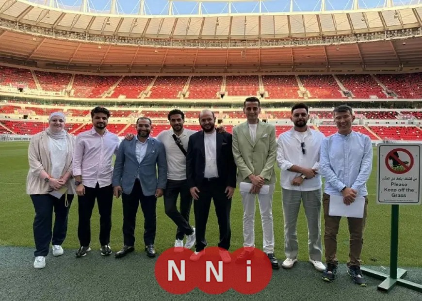 وفد بيراميدز يقوم بجولة تفقدية في ملاعب التدريب بقطر استعداداً لمباريات الإنتركونتيننتال