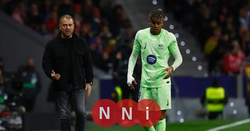 لامين يامال يشعل الأجواء في برشلونة بين الإدارة وهانزي فليك