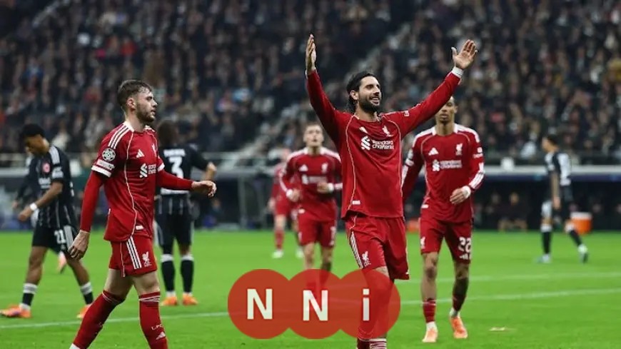 ليفربول يعود بقوة بفوز ساحق على آينتراخت فرانكفورت في دوري أبطال أوروبا