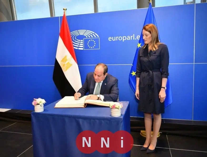 رئيسة البرلمان الأوروبي تبدي ترحيبها باستضافة مصر لمؤتمر إعادة إعمار غزة