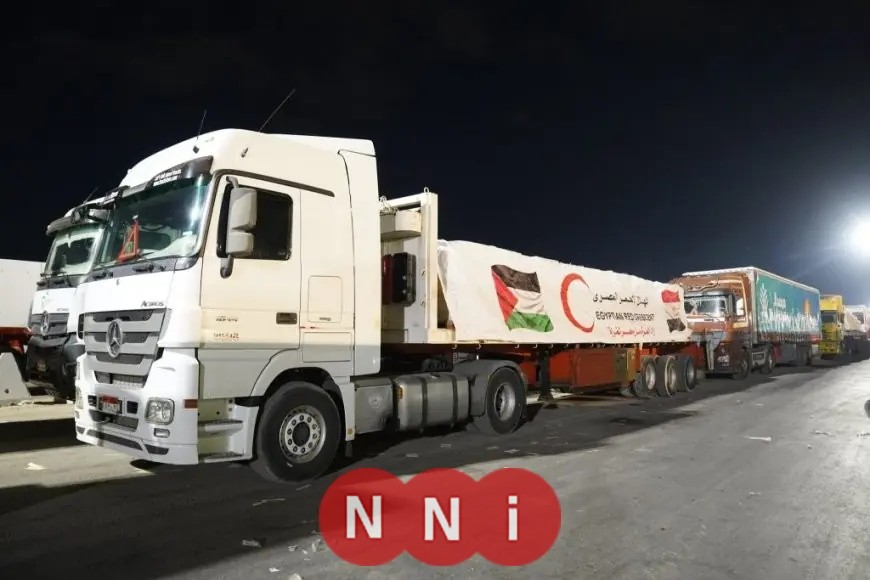 الهلال الأحمر يرسل 10 آلاف طن من المساعدات الإنسانية إلى غزة عبر قافلة زاد العزة