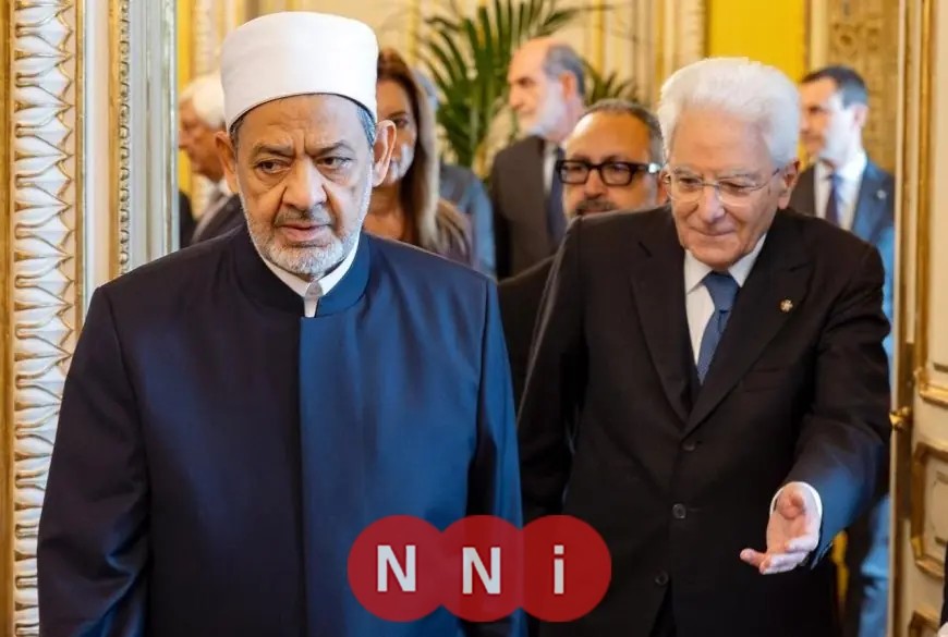 شيخ الأزهر يدعو الرئيس الإيطالي للاعتراف بدولة فلسطين