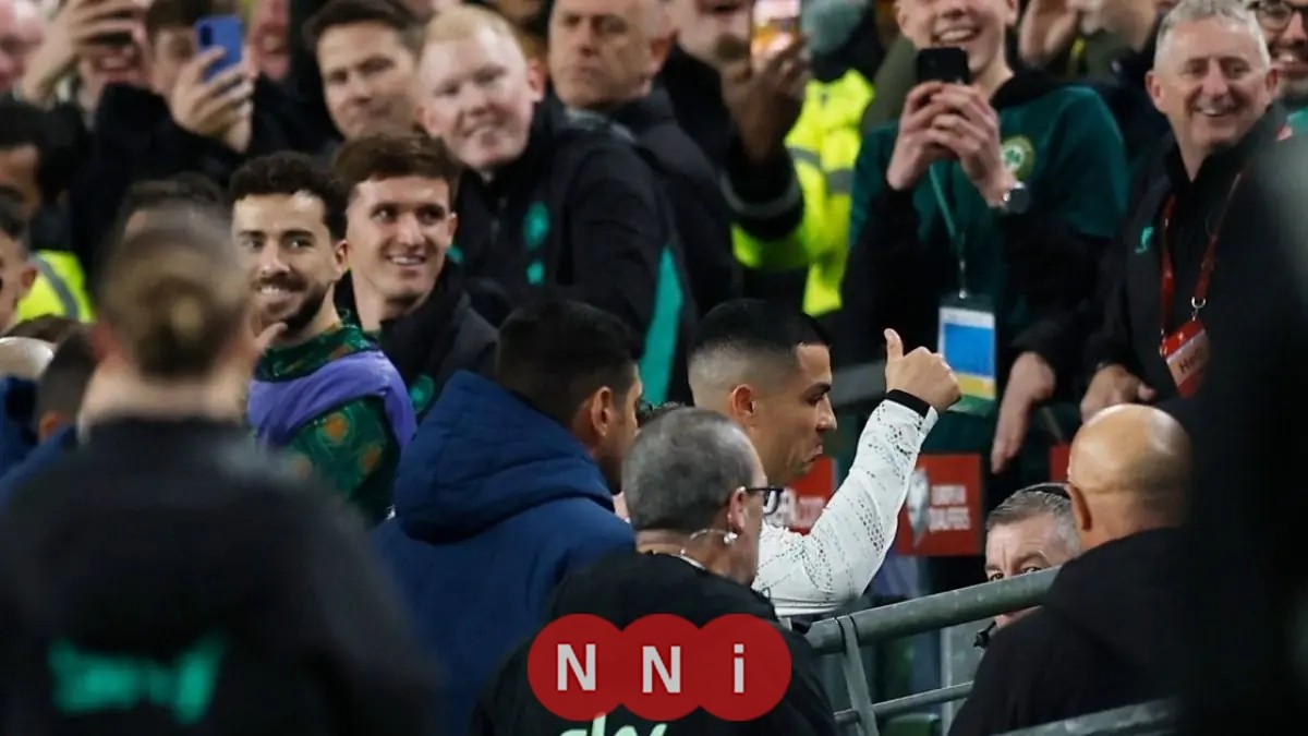 طرد كريستيانو رونالدو يشعل مباراة البرتغال وأيرلندا