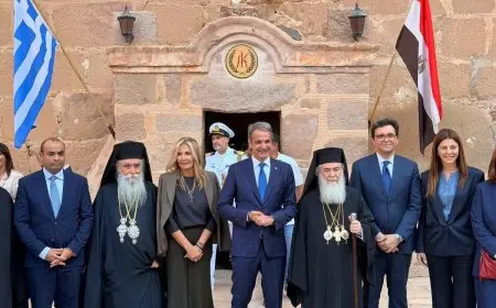 الأمين العام للآثار يحضر تجليس مطران دير سانت كاترين للروم الأرثوذكس