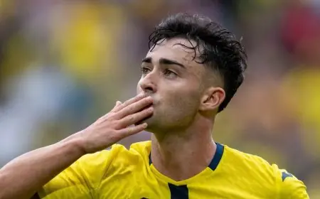 فياريال يزيح برشلونة ويتقدم للمركز الثاني بعد الفوز الساحق على رايو فايكانو