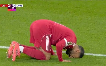 محمد صلاح يقود ليفربول للفوز بتسجيل هدف التقدم ضد أستون فيلا