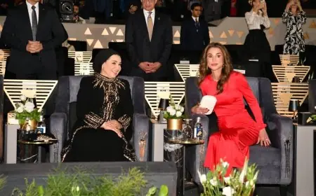 السيدة انتصار السيسي تشيد بجمال مصر في حفل افتتاح المتحف المصري الكبير