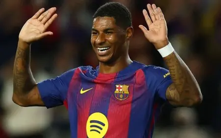 سبب شعور ماركوس راشفورد بالأسى رغم نجاحه مع برشلونة