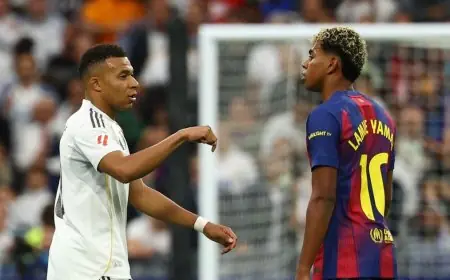 لامين يامال يتفوق على كيليان مبابي في تشكيلة العام لجوائز فيفبرو