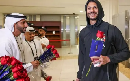 وصول بعثة الأهلي إلى فندق الإقامة في مدينة العين