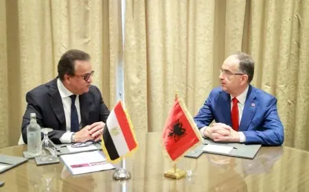 لقاء يجمع وزير الصحة ورئيس ألبانيا لتعزيز التعاون الصحي بين البلدين