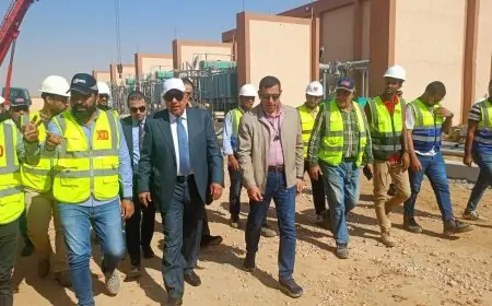 وزير الكهرباء يقوم بجولة تفقدية في محطة محولات ND5 بقدرة 350 ميجا فولت أمبير