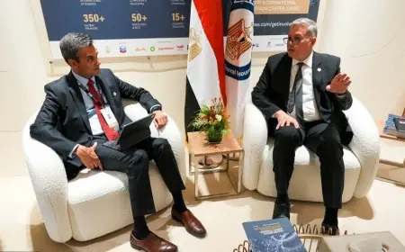 وزير البترول يجتمع بكبار رؤساء الشركات العالمية خلال معرض أديبك 2025 في أبوظبي