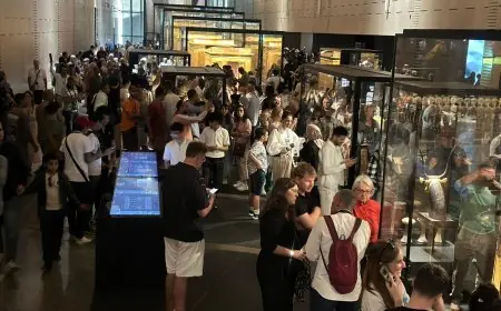 لحظة تاريخية في مصر والعالم: 18000 زائر يتوافدون على المتحف المصري الكبير في يوم افتتاحه الأول