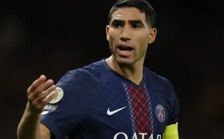 اطلع على المباريات التي سيغيب عنها أشرف حكيمي بسبب الإصابة