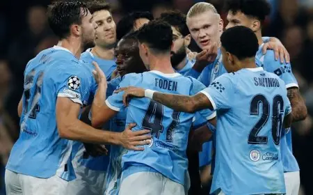 مانشستر سيتي يعزز تفوقه بهدفين في مواجهة دورتموند بدوري الأبطال