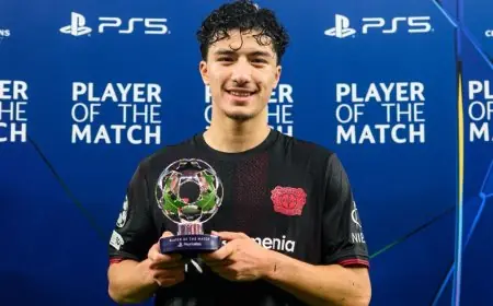 إبراهيم مازة الجزائري يتألق كأفضل لاعب في مواجهة ليفركوزن ضد بنفيكا